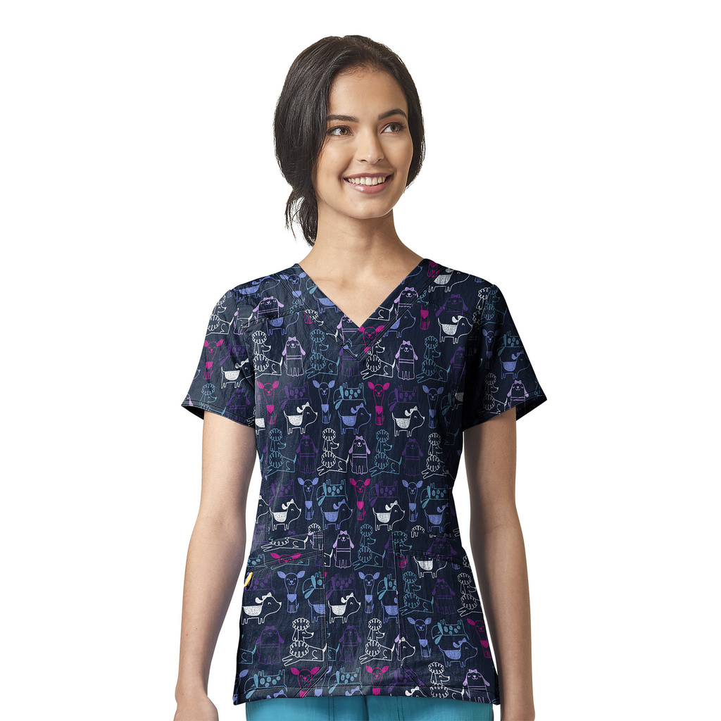 lékařská halenka s potiskem