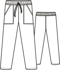 Kalhoty HAMLIN UNISEX, boční délka kalhot 109cm