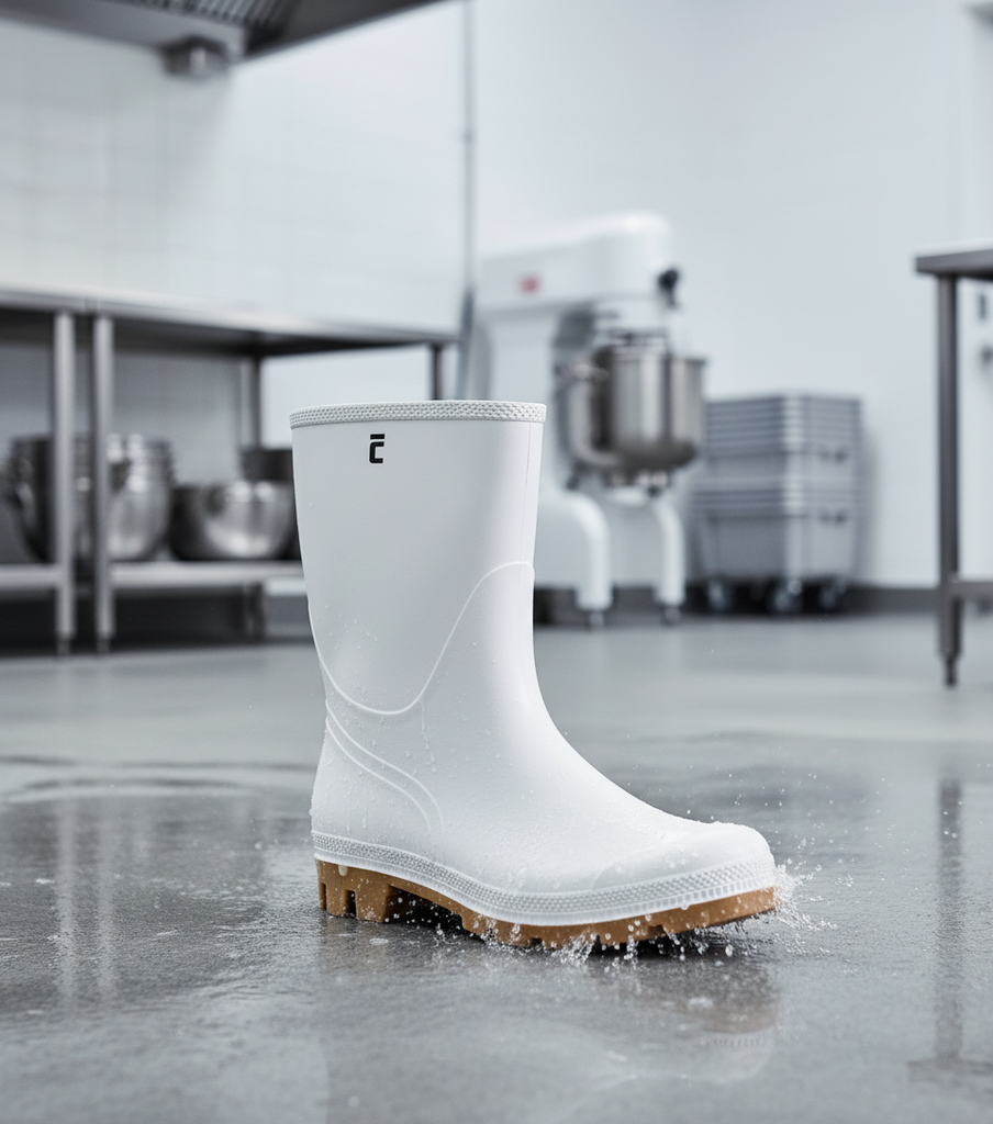 Holínky PVC TRONCHETTO 04 nízké, bílé