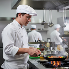 Plochá kuchařská čepice