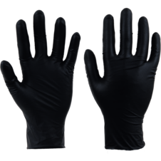 Rukavice SPOONBILL BLACK/100ks, nepudrované 