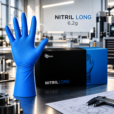 Rukavice ESPEON NITRIL LONG 6,2g, nepudrované