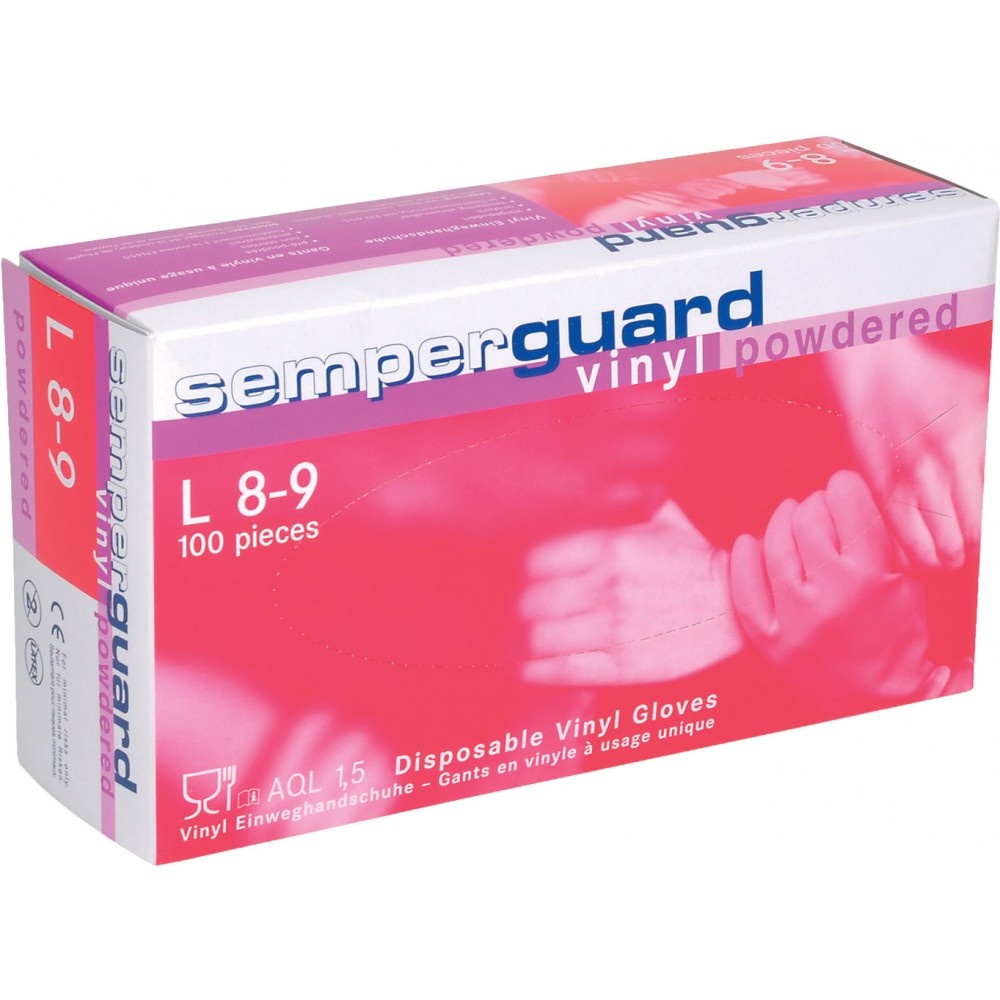 Pracovní rukavice SEMPERIT VINYL modré pudr 100ks