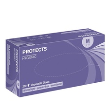 Pracovní rukavice PROTECTS HYGIENIC NITRILE nepudrované 200ks