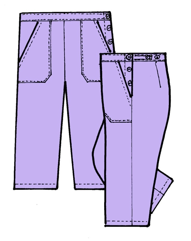 DOPRODEJ SKLADOVÝCH ZÁSOB! Dámské 3/4 kalhoty HANNAH, fialové