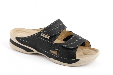 Pantofle LUCY, černé halux