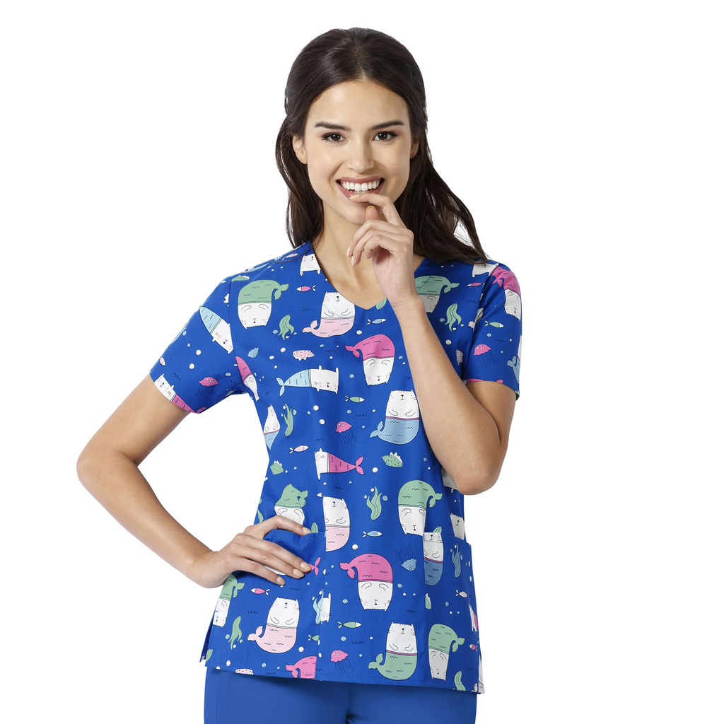 lékařská halena s potiskem wonderwink Z12202_MUC_01